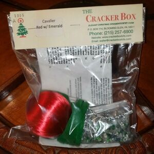 The Cracker Box Christmas Ornament Kit- Cavalier Red/Emerald